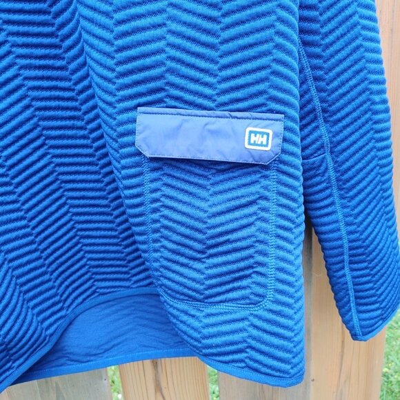 Helly Hansen Four Snap Pullover Women's Size Small Bright Blue - Picture 2 of 9